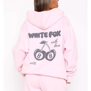BRAND NEW White Fox Boutique With Love In The Moment Oversized Hoodie
